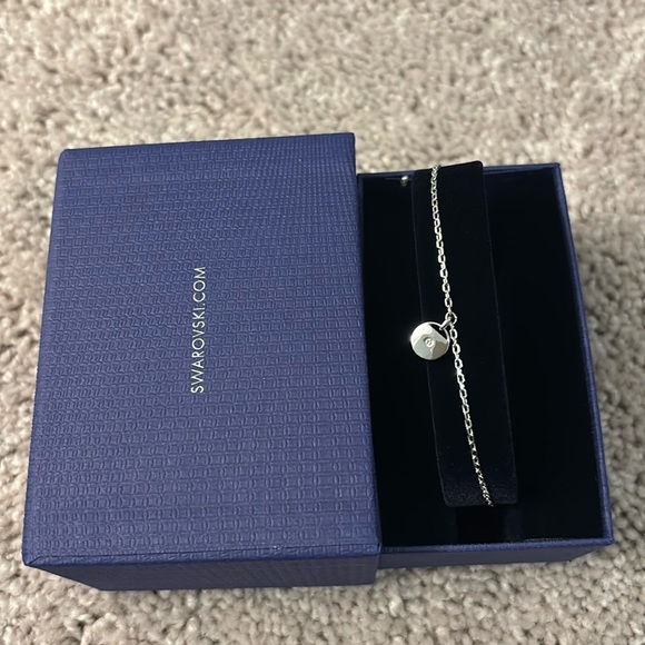 Swarovski Jewelry - Silver-Tone Swarovski Elements  Crystal Adjustable Slider Bracelet